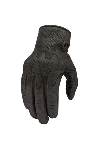 Icon Airform leather gloves, black color, size M