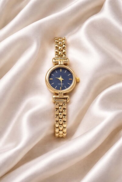İnogge Orion Women's Steel Watch Gold Color Navy Blue Dial Luxury |   Old Mon...