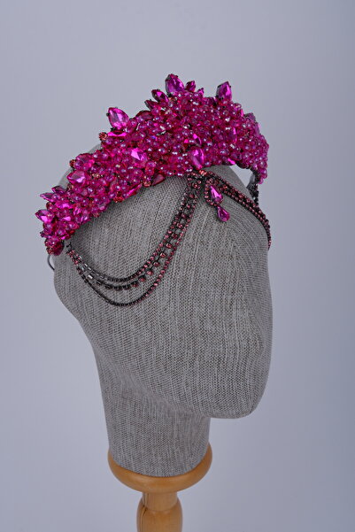 Hayalperest boncuk Κρυστάλλινη Κορώνα με Αλυσίδα για Νύφες, Αξεσουάρ Μαλλιών ...