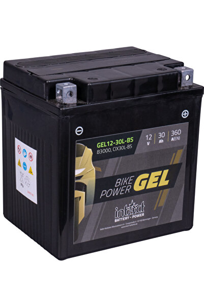 Landport (LP) Motorcycle Battery CTX30L-BS GEL Intact Power 12V