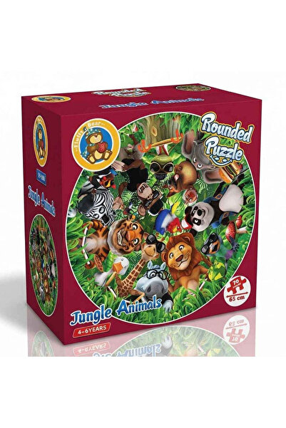 Fluffy Bear Wild Animals Puzzle – Jumbo Pieces for Collaborative Fun and Lear...