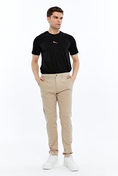 SÜVARİ Втален мъжки класически панталон Цезар PN2020500724 БЕЖОВ