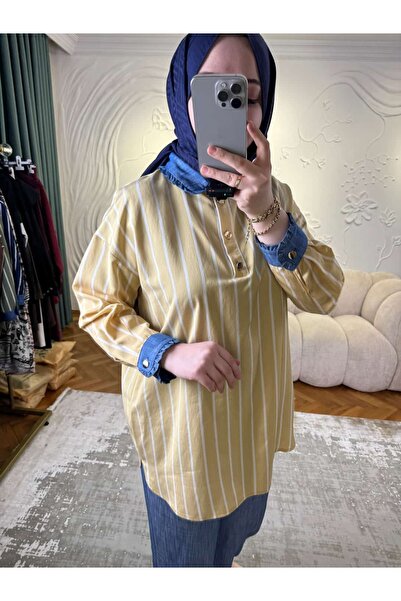 Tığ Triko Striped Viscose Suit