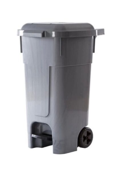 St Morritz Büyük Boy Ayak Pedallı Tekerlekli Kapaklı 60 Litre Konteyner