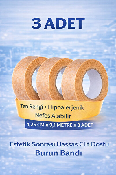 NutraBella Micropore Rinoplasti Sonrası Burun Bandı – Hipoalerjenik Nefes Ala...