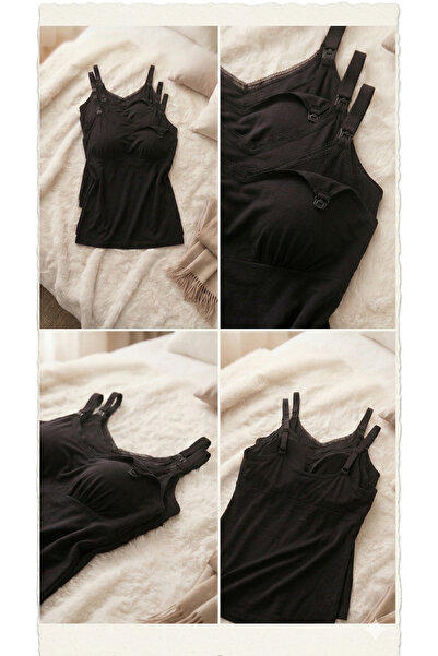 Dagi Βαμβακερό εσώρουχο εγκυμοσύνης και θηλασμού - Σετ 3 τεμαχίων μαύρα εσώρο...