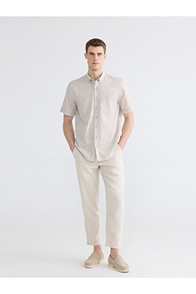 LC Waikiki Regular Fit Men's Linen Look Shirt