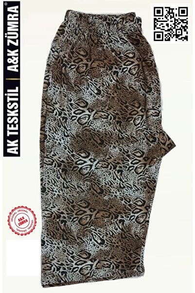 A&K ZÜMRA Mother Model Combed Cotton Below Knee Capri Large Size Netted