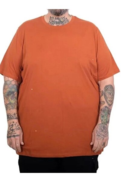 cusseli Plus Size Men's Basic Crew Neck T-Shirt 20031 Tarcin