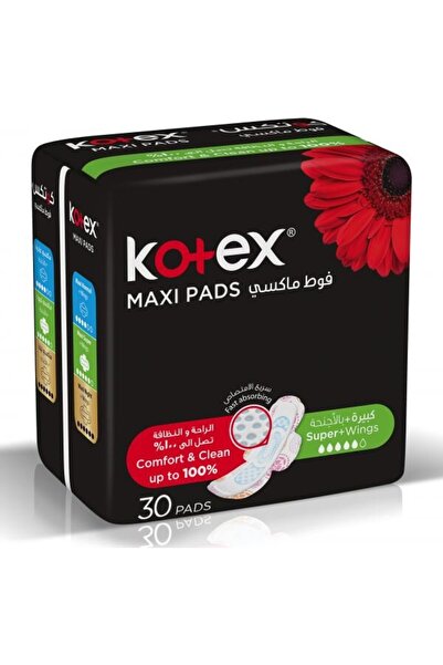 Kotex Kotex Maxi Protect Sanitary Pads with Wings - 30 Pads