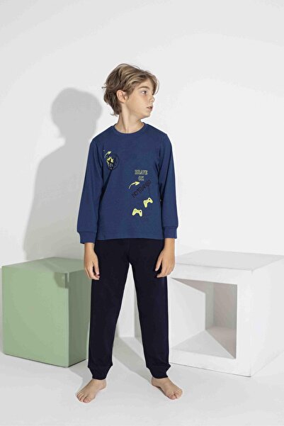 Pijamax Set de pijamale cu mânecă lungă pentru băieți, confortabil, 7419L