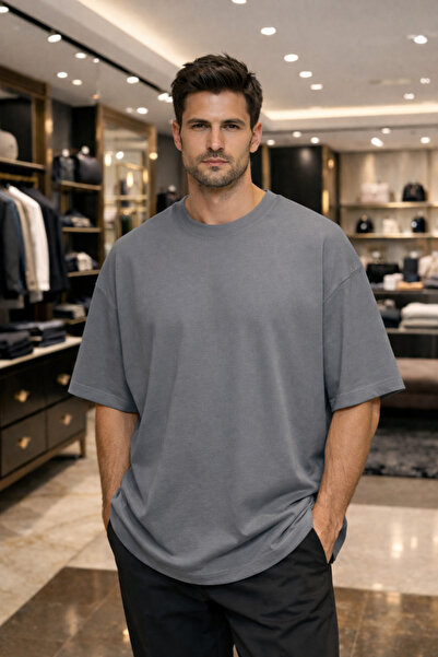 zs zaos fashion Men's Short-Sleeved Crew Neck Oversized T-Shirt, Comfortable ...