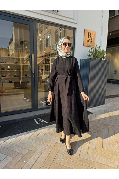 MissWhence 39844 Belted Women's Dress Black