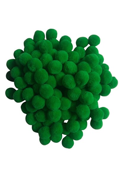 Pufypompom كرات بوم بوم قطيفة بحجم 2 سم، 100 قطعة (عبوة) - للحرف اليدوية والم...