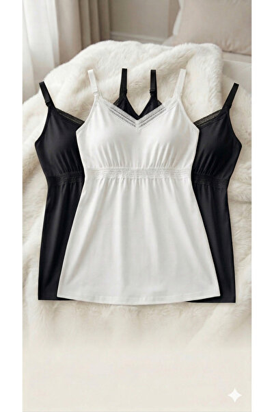 Dagi Βαμβακερό εσώρουχο εγκυμοσύνης και θηλασμού - Ασπρόμαυρο & Μαύρο εσώρουχ...