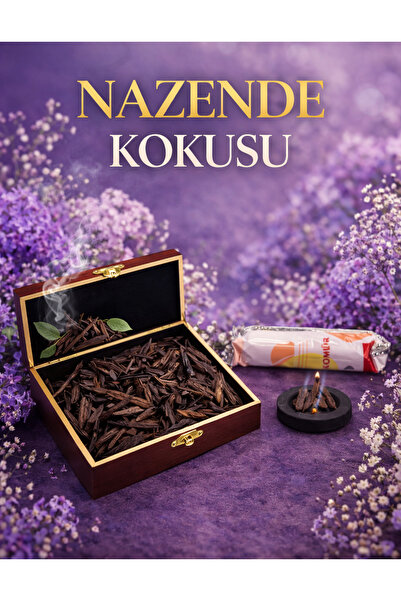 zeyd ESANS Buhur NAZENDE 50 gr (OUD ODUN PARÇALARI) 10 Adet Kömür Hediyeli