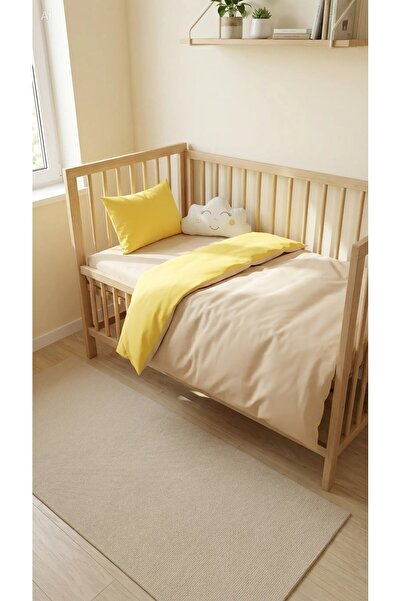 Baby Clime طقم نوم للأطفال مكون من 5 قطع مقاس 90x130 مع لحاف - وسادة ديكور عل...