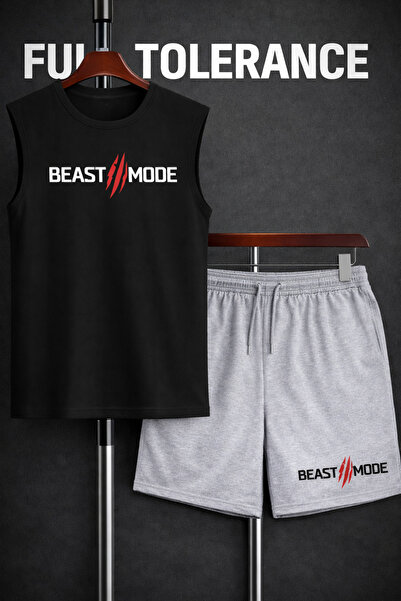 FULL TOLERANCE Beast Mode Printed Bat Sleeve Shorts Set