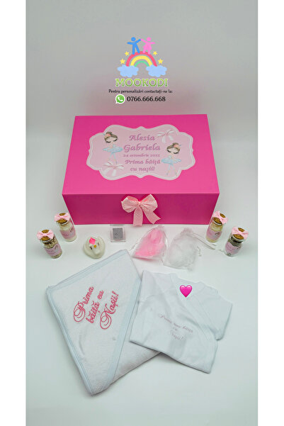 MOOKODI Εξατομικευμένο Σετ "Πρώτο Baby Shower με τους Νονούς/Νονές" - "Μπαλαρ...