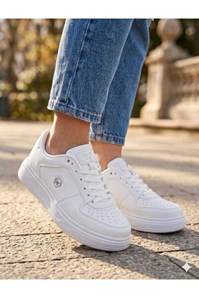 Moda Kadıköy Women's White Maria Seasonal Sneaker Shoes