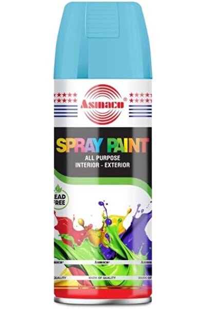 Asmaco Spray Paint - Light Blue - 400 Ml - Set of 01