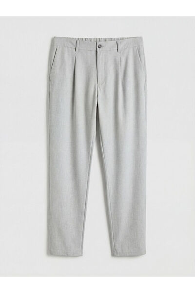 LC Waikiki Gray Standard Fit Men's Pleated Trousers