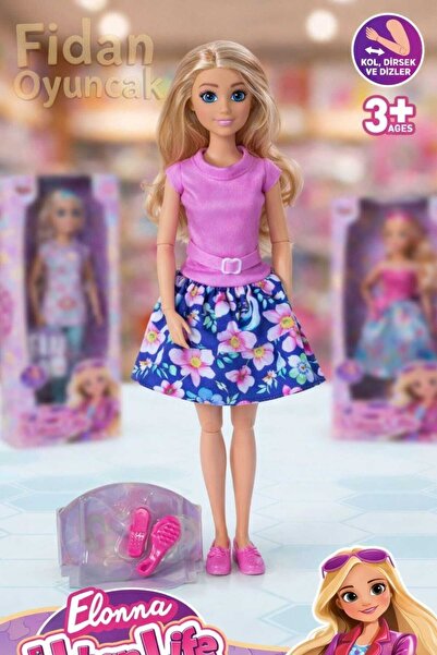 Fidan oyuncak Elonna Urban Life – 30 cm Aksesuarlı Eklemli Moda Bebek Seti