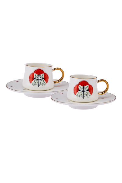 ARMESA Emsan Babil New Bone Coffee Cup for 2 People Orange