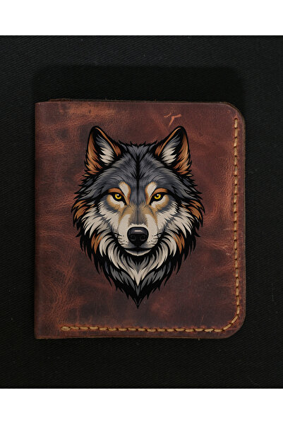 INKD Leather Vertical Printed Classic Men's Wallet - Genuine Calfskin Leather...