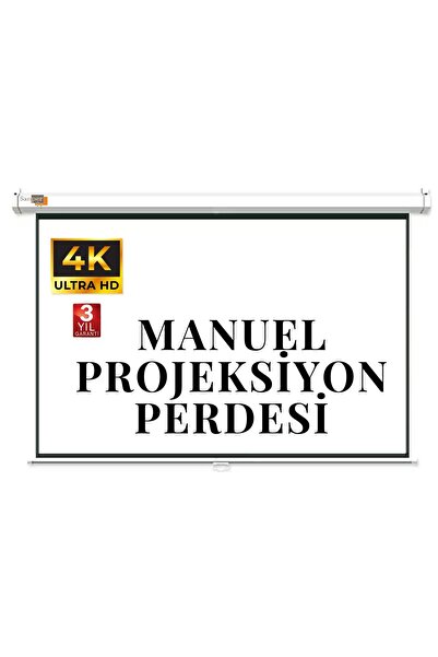 sanper 100x100 Projeksiyon Perdesi Storlu Zincirli
