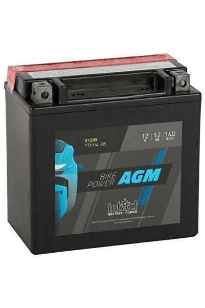 Landport (LP) YTX14L-BS Intact Power Motorcycle Battery