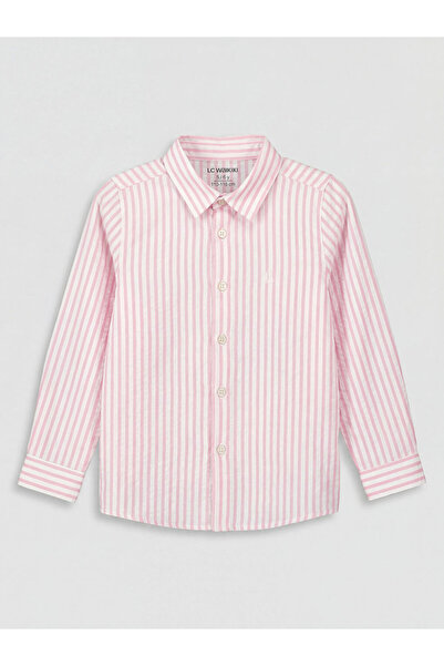 LC Waikiki Rmz Gi̇yi̇m Farkiyla Striped Oxford Boys' Shirt