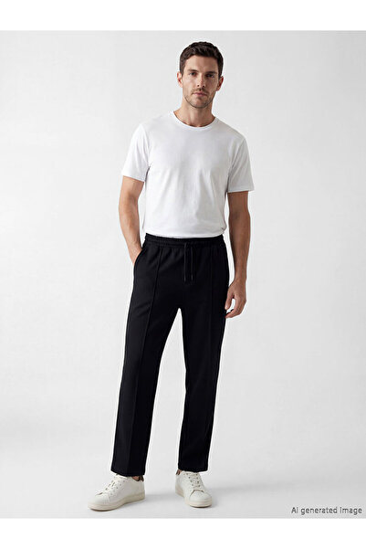 LC Waikiki Men's Black Standard Fit Trousers