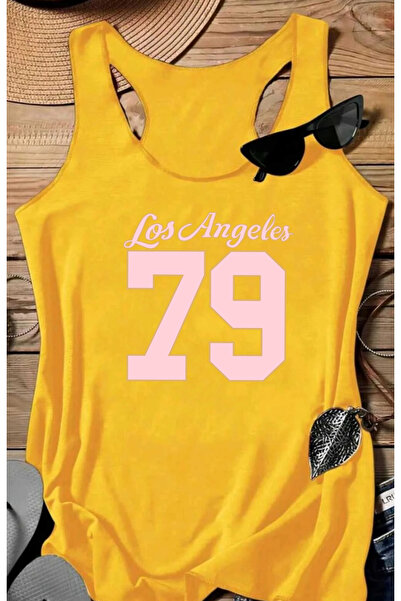 SUNFREE Los Angeles 79 Printed Women's Sleeveless Swimmer Tank Top Tshirt