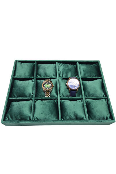 Moda fiesta Cutie de ceasuri din lemn cu 12 compartimente Organizator de ceas...