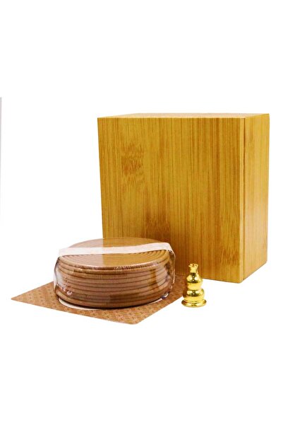 Bakhoor BoSidin صندوق هدايا بخور كمبودي فاخر - 20 قطعة من البخور الحلزوني (مد...