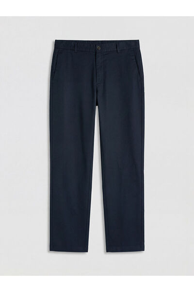 LC Waikiki Navy Blue Standard Fit Men's Gabardine Trousers