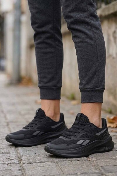 Reebok Women's Full Black Sports Shoes - Comfortable Walking and Casual Sneakers