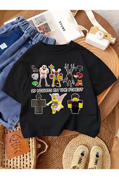 PixelWear 99 Nights in the Forest Kids Unisex Oversize T-Shirt