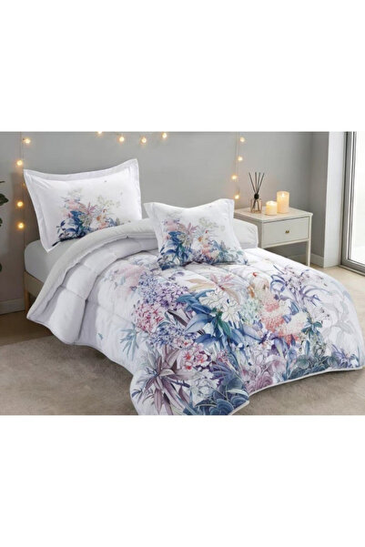 smart home Luxury 4-Piece Quilted Bedding Set 230x170cm Soft Duvet Fitted She...