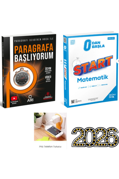 Üç Dört Beş Yayıncılık Arı YKS Paragrafa Başlıyorum - Hamza Kaya + Start Mate...