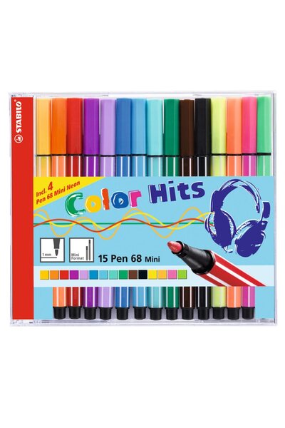 Stabilo Pen 68 Mini Cd 15 Colors 668/15-021