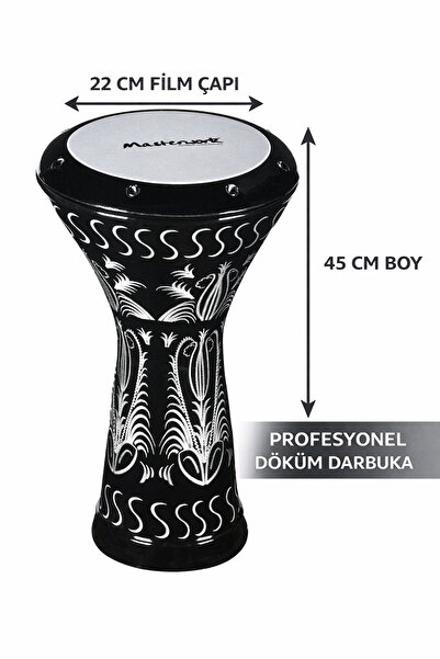 istanbul müzik tedarik Masterwork Erzincan İşlemeli Döküm Darbuka | Profesyon...