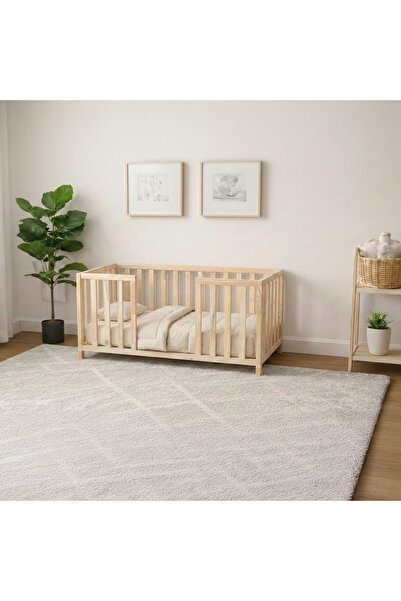 terra ws Montessori Karyola Yatak Doğal Çam Ağacı – Ayaklı Ahşap Bebek & Çocu...