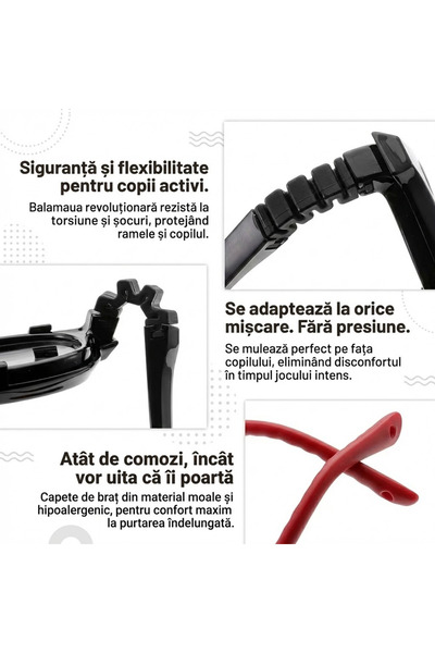 AVRALIA Rame Ochelari pentru Copii, Silicion Anti-Rupere, Flexibila si Indestructibila, Varsta 5-12 ani