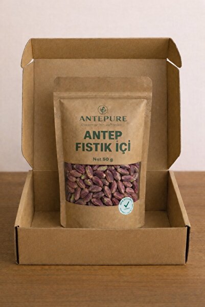 ANTEPURE Kırmızı İç Antep Fıstığı 50 g – Yeni Mahsul, %100 Gaziantep
