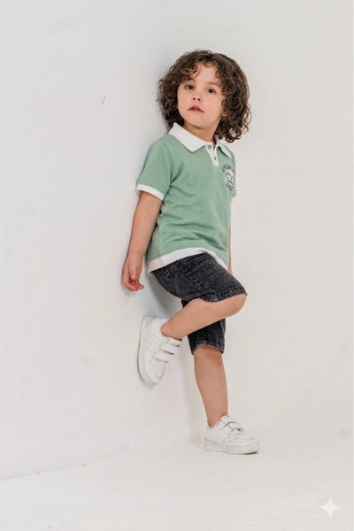 Bontino Σετ δύο τεμαχίων για αγόρια Dream Land με στάμπα, 100% βαμβακερό μπλο...