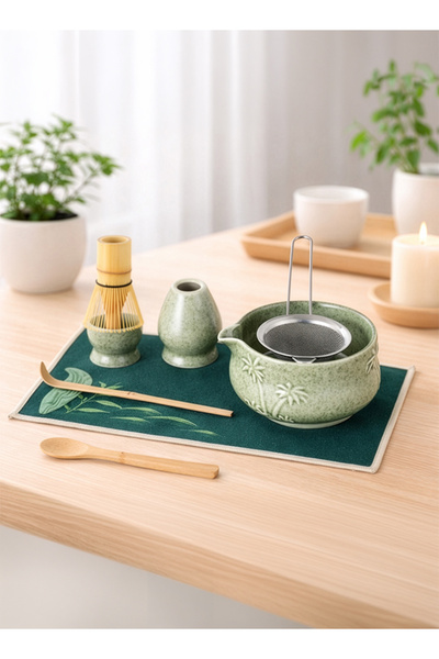 Cady One طقم تحضير شاي الماتشا الياباني من 8 قطع مثالي لتحضر الماتشا في المنزل