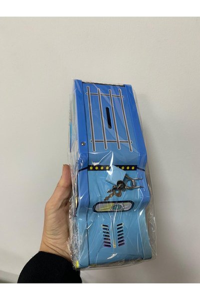 elif aksesuar Spage Bus Piggy Bank Blue 22.5*10cm