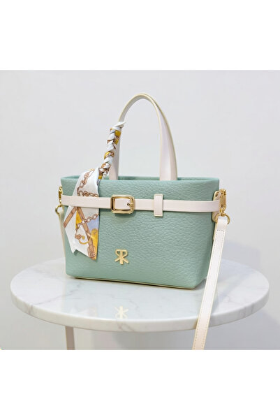 H&D COLLECTİON Polo of Colors Women's Small Bag with Belt and Scarf Detail